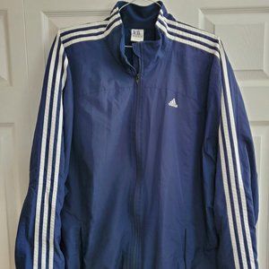 Adidas blue track suit 2 piece XL